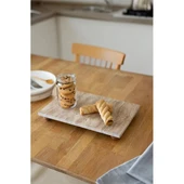 Akayev Traverten 30x15 Cm Ahşap Boncuk Ayaklı Sunumluk thumbnail 2