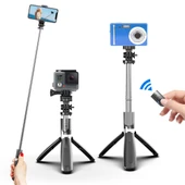 Tripod L02 4 In 1 Bluetooth Kumandalı Tripod Selfie Çubuğu thumbnail 1