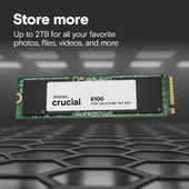 Crucial E100 CT480E100SSD8 PCI-Express 4.0 480 GB M.2 SSD thumbnail 2