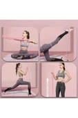 Silikon Pilates Egzersiz Direnç Bandı Aerobik Yoga Plates Ayak Kol Spor Lastiği Squat Bant Orta thumbnail 3