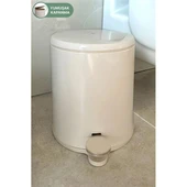 Primanova Cigo Pedallı Çöp Kovası 6Lt Bej thumbnail 1