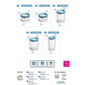 Primanova Seoul Vakumlu Kuru Gıda Saklama Kabı 5'li Set thumbnail 5