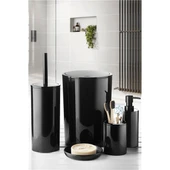 Primanova Flores 5'li Banyo Seti - Siyah thumbnail 1