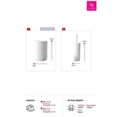 Primanova Flores 2'li Banyo Seti - Beyaz thumbnail 3