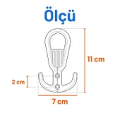 Metal Gold Altın Askı Askılık Duvar Vidalı Çanta Elbise Asma Portmanto Vestiyer Banyo Mutfak Askısı thumbnail 4