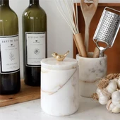 Akayev Mermer Beyaz Kuş Baharatlık thumbnail 3