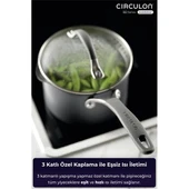 Circulon Cam Kapaklı Sos Tenceresi 16 CM thumbnail 1