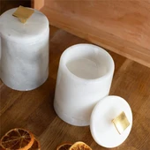 Akayev Mermer Beyaz Ela 3lü Baharatlık thumbnail 2