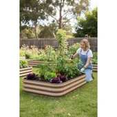 Modüler Yükseltilmiş Bahçe Yatağı Yükseltilmiş Sebze Yatağı No:7 (140X85) Bej thumbnail 1