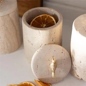 Akayev Mermer Traverten Kuş Baharatlık thumbnail 2