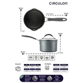 Circulon Cam Kapaklı Sos Tenceresi 16 CM thumbnail 4