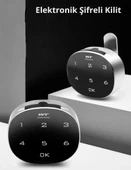 ShopyTech Akıllı Şifreli Dolap Çekmece Kilidi Dokunmatik Sayısal Tuş Takımı, Anahtarsız Elektronik Kam Kilit, Metal Ahşa thumbnail 1