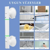 ShopyTech Vantuzlu Banyo Tutunma Barı Kaymaz Duş Tutma Kolu Emniyet El Rayı Yaşlı  Çocuk  Hamile  Engelliler İçin Hareke thumbnail 7