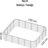 Modüler Yükseltilmiş Bahçe Yatağı Yükseltilmiş Sebze Yatağı No:9 (140X110) Bej thumbnail 6