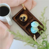 Akayev Ahşap 2 Bölmeli Altın Kuş Sunumluk thumbnail 2