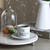 Akayev Mermer Beyaz 28 Cm Gümüş Boncuk Ayak Yuvarlak Sunumluk thumbnail 3