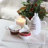 Akayev Mermer Beyaz 30x15 Cm Sunum Tabağı thumbnail 2