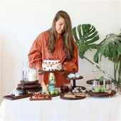 Akayev Ahşap 24 Cm Ayaklı Sunumluk thumbnail 5