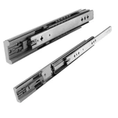 (1 Çift ) Frenli Teleskopik Çekmece Rayı Bilyalı Dolap Çekmecesi Ray Metal En 4.3 cm Uzunluk 40 cm thumbnail 1