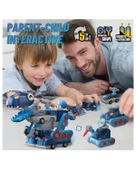 Kızılkaya Manyetik 5i1 Arada Dinozor ve Araç Yapım Seti Kutulu 40 Parça XH8883 thumbnail 4