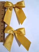 Pratikbox Fiyonk / Saten 2cm'lik / Hediyelik / Süsleme / Altın Renk / 35 Adet thumbnail 4