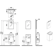 Mia 69581 Banyo Dolabı Seti, Cordoba, 40 cm thumbnail 7