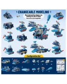 Kızılkaya Manyetik 5i1 Arada Dinozor ve Araç Yapım Seti Kutulu 40 Parça XH8883 thumbnail 3