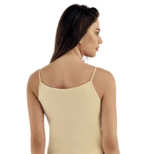 Şahinler MB001R Kadın %100 Pamuk Renkli İp Askılı Atlet no:56 (XL) thumbnail 2