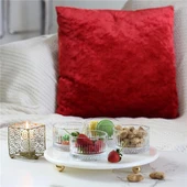 Akayev Mermer 25 Cm Altın Boncuk Ayaklı Elysia 4lü Reçellik İkramlık thumbnail 2