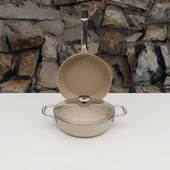 GÜRAL PORSELEN Güral Antoryum 3 Parça Granit Tencere Takımı Bej thumbnail 1