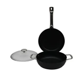 GÜRAL PORSELEN Güral Antoryum 3 Parça Granit Tencere Takımı Siyah thumbnail 2