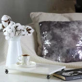 Akayev Mermer Beyaz 30x20 Cm Füme Boncuk Ayak Sunumluk thumbnail 1