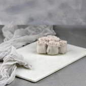 Akayev Mermer Beyaz 30x20 cm Sunum Tabağı thumbnail 4