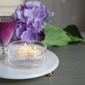 Akayev Mermer 28 Cm Rose Gold Boncuk Ayaklı Beyaz Yuvarlak Sunumluk thumbnail 4