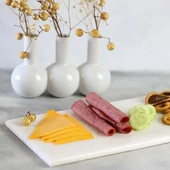 Akayev Mermer Beyaz 30x15 Cm Sunum Tabağı thumbnail 4