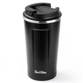 Tantitoni 001-01-Siyah Coffee Yazılı Paslanmaz Çelik Termos Bardak 500ml thumbnail 1