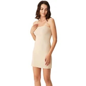 Anıl 609 Kadın Mikropolyamid Kumaşlı Askıları Çıkabilen Straplez Kısa Elbise Altı Kombinezon thumbnail 5