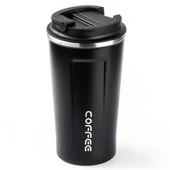 Tantitoni 001-01-Siyah Coffee Yazılı Paslanmaz Çelik Termos Bardak 500ml thumbnail 2