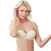 Anıl 3241 Kadın Balenli Destekli Dolgulu Askısız Straplez Günlük Klasik T-Shirt Sütyeni thumbnail 7