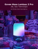 Govee Masa Lambası 2 Pro x JBL Hoparlörlü, Type-C Şarjı, 45' Şarj Adaptörü Dahildir H60200F1 thumbnail 6