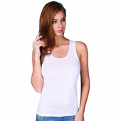 Berrak 2037 Kadın Ribana Mat Biyeli Geniş Askılı BüyükBeden Atlet 3XL thumbnail 2