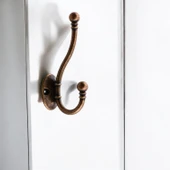 Metal Askı Antik Bakır Vestiyer Portmanto Dolap Askılık Askılığı Duvar Banyo Mutfak Elbise Askısı thumbnail 4