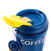 Tantitoni Okadı Pratik Mavi Paslanmaz Çelik Termos Bardak 380Ml thumbnail 2