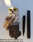 Baykuş Solar Güneş Enerjili Led Işık Bahçe Teras Balkon Ağaç Lambası Aydınlatması Su Geçirmez Kahve thumbnail 5