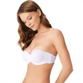 Anıl 3241 Kadın Balenli Destekli Dolgulu Askısız Straplez Günlük Klasik T-Shirt Sütyeni thumbnail 1