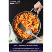 Circulon 24 CM Cam Kapaklı Sığ Tencere thumbnail 1