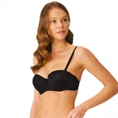 Anıl 3241 Kadın Balenli Destekli Dolgulu Askısız Straplez Günlük Klasik T-Shirt Sütyeni thumbnail 6