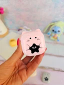 Sevimli Kedi Silgi Rulo Silgi, Toz Hazneli Silgi - Pembe thumbnail 1