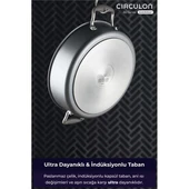 Circulon 24 CM Cam Kapaklı Sığ Tencere thumbnail 4