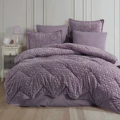Clasy Wellsoft Jakarlı Tek Kişilik Uyku Seti Babil V5 Lila thumbnail 2